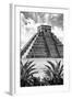 ¡Viva Mexico! B&W Collection - Pyramid of Chichen Itza IX-Philippe Hugonnard-Framed Photographic Print