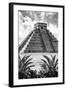 ¡Viva Mexico! B&W Collection - Pyramid of Chichen Itza IX-Philippe Hugonnard-Framed Photographic Print