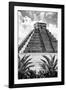 ¡Viva Mexico! B&W Collection - Pyramid of Chichen Itza IX-Philippe Hugonnard-Framed Photographic Print