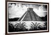 ¡Viva Mexico! B&W Collection - Pyramid of Chichen Itza V-Philippe Hugonnard-Framed Photographic Print