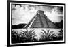 ¡Viva Mexico! B&W Collection - Pyramid of Chichen Itza V-Philippe Hugonnard-Framed Photographic Print