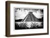 ¡Viva Mexico! B&W Collection - Pyramid of Chichen Itza V-Philippe Hugonnard-Framed Photographic Print