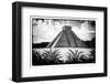 ¡Viva Mexico! B&W Collection - Pyramid of Chichen Itza V-Philippe Hugonnard-Framed Photographic Print