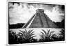 ¡Viva Mexico! B&W Collection - Pyramid of Chichen Itza V-Philippe Hugonnard-Mounted Photographic Print