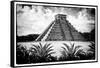 ¡Viva Mexico! B&W Collection - Pyramid of Chichen Itza V-Philippe Hugonnard-Framed Stretched Canvas