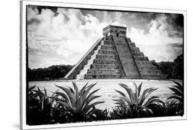 ¡Viva Mexico! B&W Collection - Pyramid of Chichen Itza V-Philippe Hugonnard-Stretched Canvas