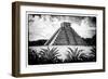 ¡Viva Mexico! B&W Collection - Pyramid of Chichen Itza V-Philippe Hugonnard-Framed Photographic Print