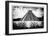 ¡Viva Mexico! B&W Collection - Pyramid of Chichen Itza V-Philippe Hugonnard-Framed Photographic Print