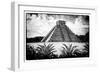 ¡Viva Mexico! B&W Collection - Pyramid of Chichen Itza V-Philippe Hugonnard-Framed Photographic Print