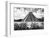 ?Viva Mexico! B&W Collection - Pyramid of Chichen Itza VII-Philippe Hugonnard-Framed Premium Photographic Print