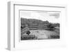 ¡Viva Mexico! B&W Collection - Pyramid of Puebla IV (Cantona Ruins)-Philippe Hugonnard-Framed Photographic Print