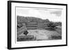 ¡Viva Mexico! B&W Collection - Pyramid of Puebla IV (Cantona Ruins)-Philippe Hugonnard-Framed Photographic Print