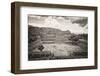 ¡Viva Mexico! B&W Collection - Pyramid of Puebla V (Cantona Ruins)-Philippe Hugonnard-Framed Photographic Print