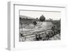 ¡Viva Mexico! B&W Collection - Pyramid of Puebla VII (Cantona Ruins)-Philippe Hugonnard-Framed Photographic Print