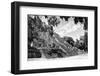 ¡Viva Mexico! B&W Collection - Pyramid of the ancient Mayan city of Calakmul IV-Philippe Hugonnard-Framed Photographic Print