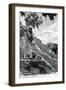 ¡Viva Mexico! B&W Collection - Pyramid of the ancient Mayan city of Calakmul VI-Philippe Hugonnard-Framed Photographic Print