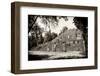 ¡Viva Mexico! B&W Collection - Pyramid of the ancient Mayan city of Calakmul-Philippe Hugonnard-Framed Photographic Print