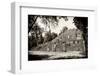 ¡Viva Mexico! B&W Collection - Pyramid of the ancient Mayan city of Calakmul-Philippe Hugonnard-Framed Photographic Print