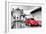 ?Viva Mexico! B&W Collection - Red VW Beetle Car in San Cristobal de Las Casas-Philippe Hugonnard-Framed Photographic Print