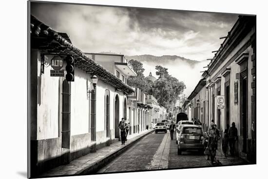 ¡Viva Mexico! B&W Collection - San Cristobal de Las Casas-Philippe Hugonnard-Mounted Photographic Print