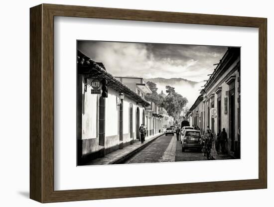 ¡Viva Mexico! B&W Collection - San Cristobal de Las Casas-Philippe Hugonnard-Framed Photographic Print