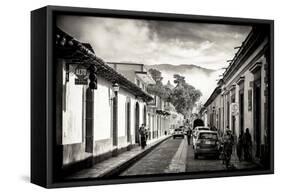 ¡Viva Mexico! B&W Collection - San Cristobal de Las Casas-Philippe Hugonnard-Framed Stretched Canvas