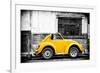 ¡Viva Mexico! B&W Collection - Small Gold VW Beetle Car-Philippe Hugonnard-Framed Photographic Print