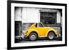 ¡Viva Mexico! B&W Collection - Small Gold VW Beetle Car-Philippe Hugonnard-Framed Photographic Print