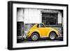 ¡Viva Mexico! B&W Collection - Small Gold VW Beetle Car-Philippe Hugonnard-Framed Photographic Print