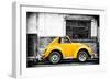 ¡Viva Mexico! B&W Collection - Small Gold VW Beetle Car-Philippe Hugonnard-Framed Photographic Print