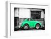 ¡Viva Mexico! B&W Collection - Small Green VW Beetle Car-Philippe Hugonnard-Framed Photographic Print