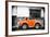 ¡Viva Mexico! B&W Collection - Small Orange VW Beetle Car-Philippe Hugonnard-Framed Photographic Print