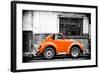 ¡Viva Mexico! B&W Collection - Small Orange VW Beetle Car-Philippe Hugonnard-Framed Photographic Print