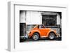 ¡Viva Mexico! B&W Collection - Small Orange VW Beetle Car-Philippe Hugonnard-Framed Photographic Print