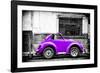 ¡Viva Mexico! B&W Collection - Small Red Purple Beetle Car-Philippe Hugonnard-Framed Photographic Print