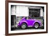 ¡Viva Mexico! B&W Collection - Small Red Purple Beetle Car-Philippe Hugonnard-Framed Photographic Print