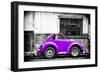 ¡Viva Mexico! B&W Collection - Small Red Purple Beetle Car-Philippe Hugonnard-Framed Photographic Print