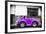 ¡Viva Mexico! B&W Collection - Small Red Purple Beetle Car-Philippe Hugonnard-Framed Photographic Print