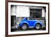 ¡Viva Mexico! B&W Collection - Small Red Royal Blue Beetle Car-Philippe Hugonnard-Framed Photographic Print