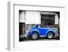 ¡Viva Mexico! B&W Collection - Small Red Royal Blue Beetle Car-Philippe Hugonnard-Framed Photographic Print