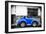 ¡Viva Mexico! B&W Collection - Small Red Royal Blue Beetle Car-Philippe Hugonnard-Framed Photographic Print