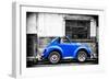 ¡Viva Mexico! B&W Collection - Small Red Royal Blue Beetle Car-Philippe Hugonnard-Framed Photographic Print