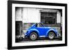 ¡Viva Mexico! B&W Collection - Small Red Royal Blue Beetle Car-Philippe Hugonnard-Framed Photographic Print