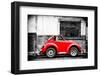 ¡Viva Mexico! B&W Collection - Small Red VW Beetle Car-Philippe Hugonnard-Framed Photographic Print