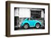 ¡Viva Mexico! B&W Collection - Small Turquoise VW Beetle Car-Philippe Hugonnard-Framed Photographic Print