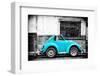 ¡Viva Mexico! B&W Collection - Small Turquoise VW Beetle Car-Philippe Hugonnard-Framed Photographic Print