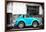 ¡Viva Mexico! B&W Collection - Small Turquoise VW Beetle Car-Philippe Hugonnard-Framed Photographic Print