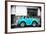 ¡Viva Mexico! B&W Collection - Small Turquoise VW Beetle Car-Philippe Hugonnard-Framed Photographic Print