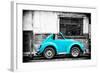 ¡Viva Mexico! B&W Collection - Small Turquoise VW Beetle Car-Philippe Hugonnard-Framed Photographic Print