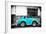 ¡Viva Mexico! B&W Collection - Small Turquoise VW Beetle Car-Philippe Hugonnard-Framed Photographic Print